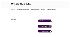 Desktop Screenshot of opleiding.co.za