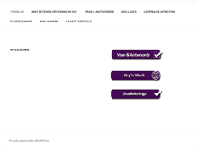 Tablet Screenshot of opleiding.co.za